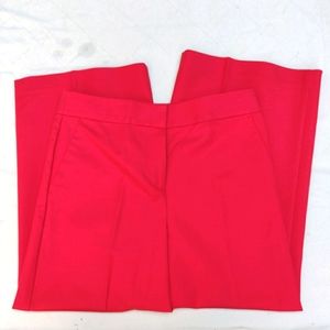 🌹Loft Wide Leg Crop Trouser Pants Red